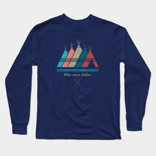 Nature Speaks Long Sleeve T-Shirt by ElzeroStudio